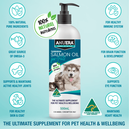 ANUERA Tasmanian Salmon Oil for Pets 500ml